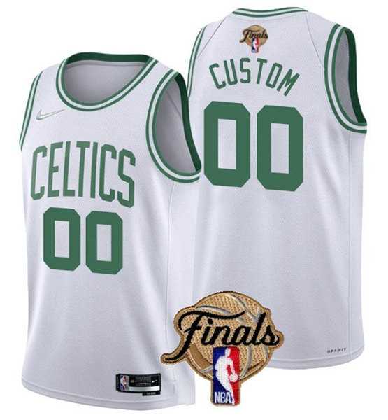 Men & Youth Customized Boston Celtics Active Player White 2022 Finals Stitched Jersey->customized nba jersey->Custom Jersey